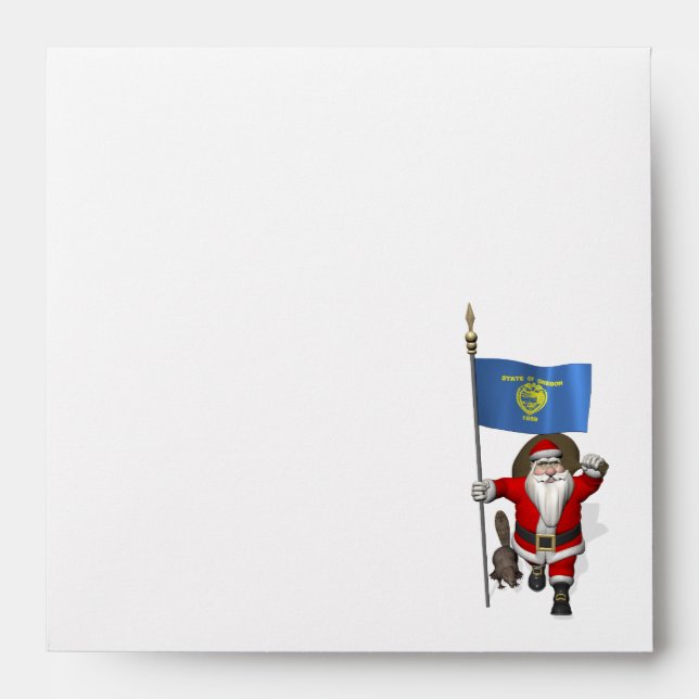 Santa Claus Visiting The Beaver State Envelope (Front)