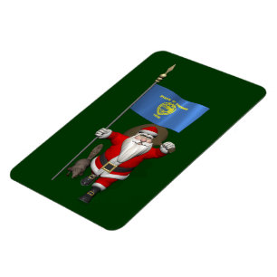Santa Claus Visiting The Beaver State Magnet
