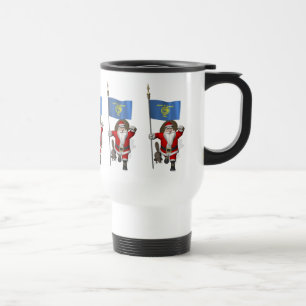 Santa Claus Visiting The Beaver State Travel Mug
