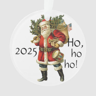 Santa Claus w/Sack of Toys 2025 Christmas Ornament
