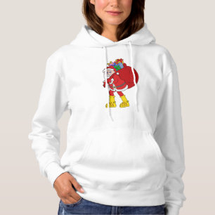 Santa Claus Wearing Big Yellow Boots Hoodie