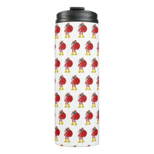 Santa Claus Wearing Big Yellow Boots Thermal Tumbler