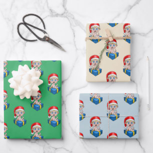 Santa Claus when he was a baby Wrapping Paper Sheet