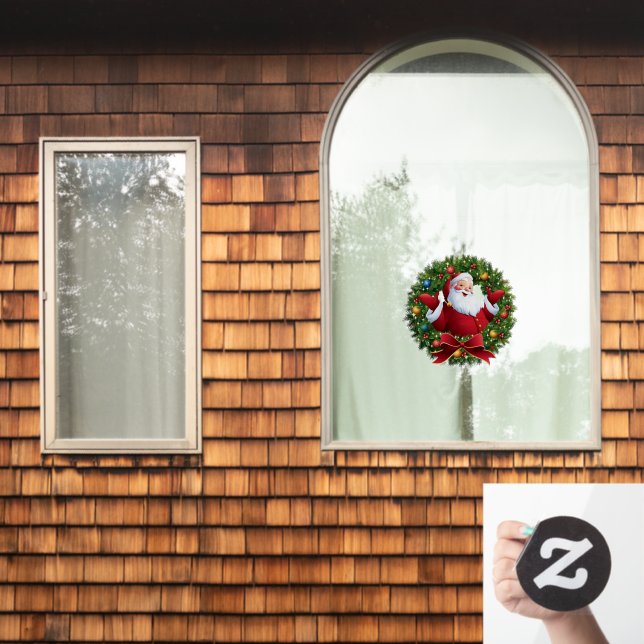 Santa Claus Window Cling (Home Window)