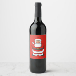 Santa Claus Wine Label