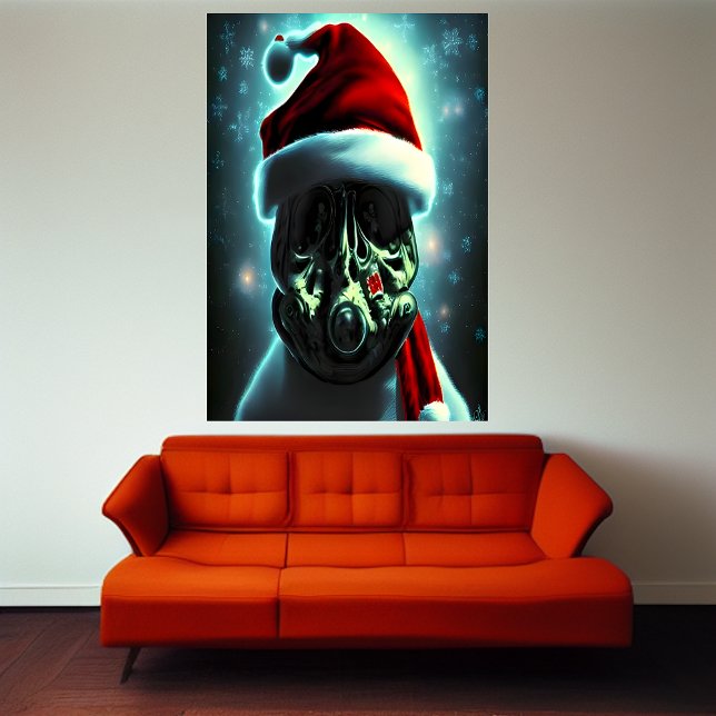 Santa Claus with a gas mask | AI Art Poster (Creator Uploaded)