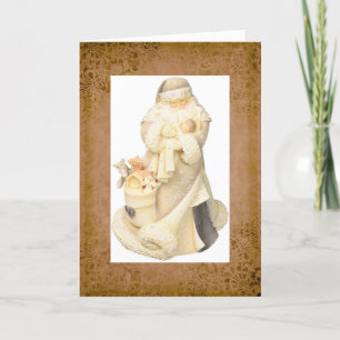 Santa Claus with Baby Jesus Christmas Holiday Card