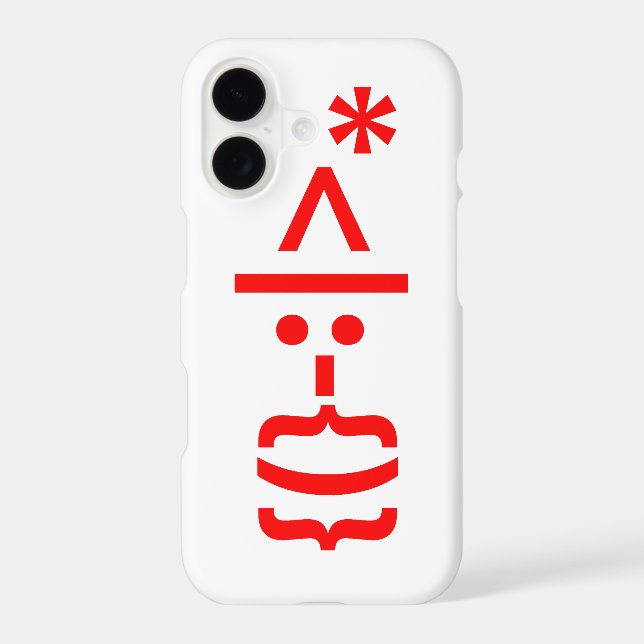 Santa Claus with Beard Christmas Emoticon (Back)