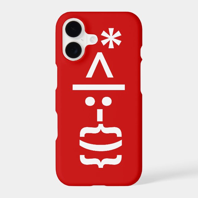 Santa Claus with Beard Christmas Emoticon (Back)