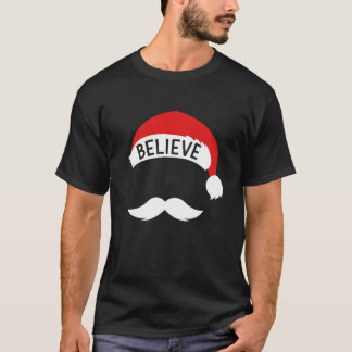 Santa claus with believe hat for christmas or xmas T-Shirt