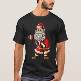 Santa Claus with Christmashat Floss Dance on Chris T-Shirt
