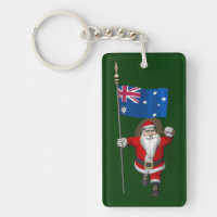 Santa Claus With Ensign Of Australia