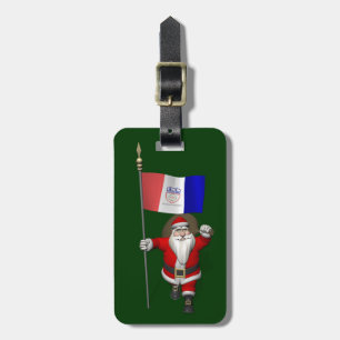 Santa Claus With Ensign Of Cleveland Ohio Luggage Tag