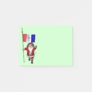 Santa Claus With Ensign Of Cleveland Post-it Notes
