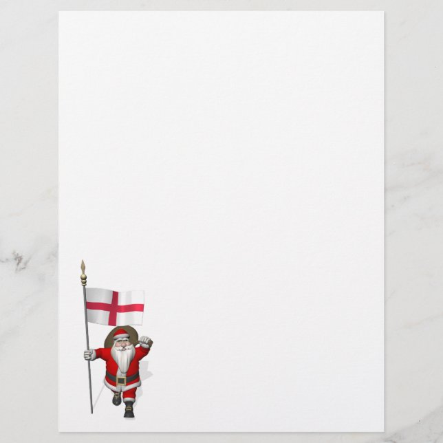 Santa Claus With Ensign Of England (Front)