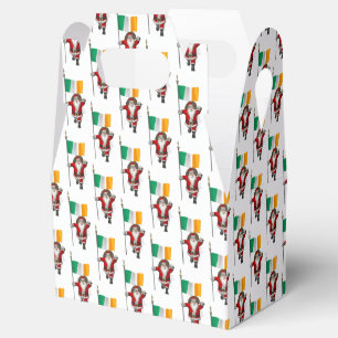 Santa Claus With Ensign Of Ireland Favour Box
