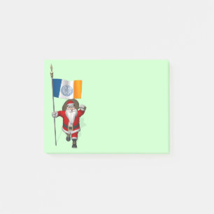 Santa Claus With Ensign Of New York City Post-it Notes