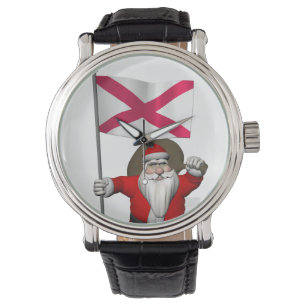 Santa Claus With Ensign Of Northern Ireland Watch
