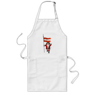 Santa Claus With Ensign Of Österreich Long Apron
