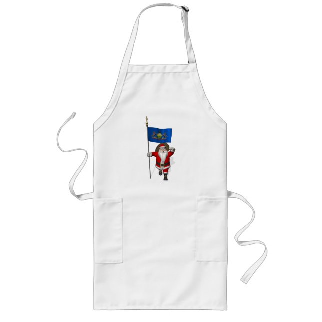 Santa Claus With Ensign Of  Pennsylvania Long Apron (Front)