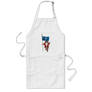 Santa Claus With Ensign Of South Carolina Long Apron