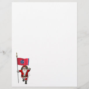 Santa Claus With Ensign Of Tennessee