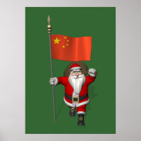 Santa Claus With Flag Of China