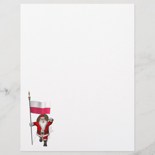 Santa Claus With Flag Of Poland (Front)