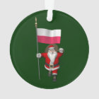 Santa Claus With Flag Of Poland