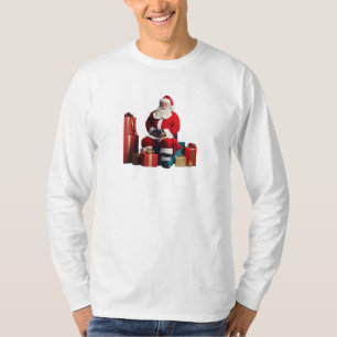 Santa Claus with gifts Basic Long Sleeve T-Shirt