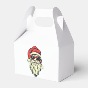 santa claus with glasses favour box