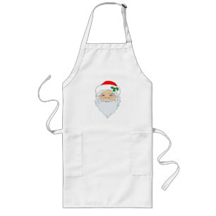 Santa Claus With Glasses Long Apron