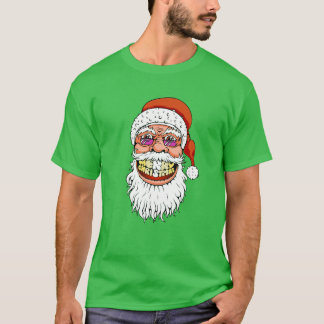 santa claus with merry christmas smile T-Shirt