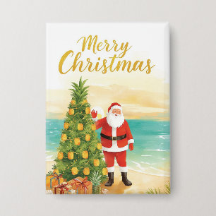 Santa Claus with Pineapple Christmas tree
