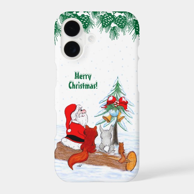 Santa Claus with Rabbit Fox and Squirrel (Back)