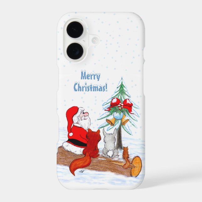 Santa Claus with Rabbit Fox and Squirrel (Back)