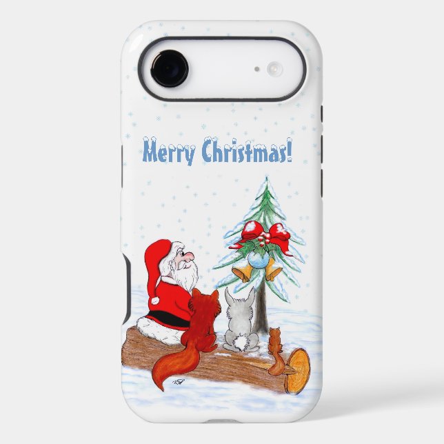 Santa Claus with Rabbit Fox and Squirrel (Back)