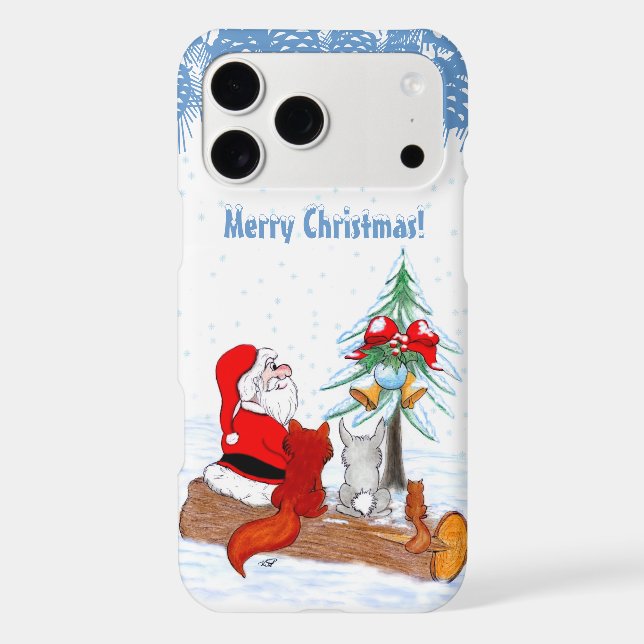 Santa Claus with Rabbit Fox and Squirrel (Back)