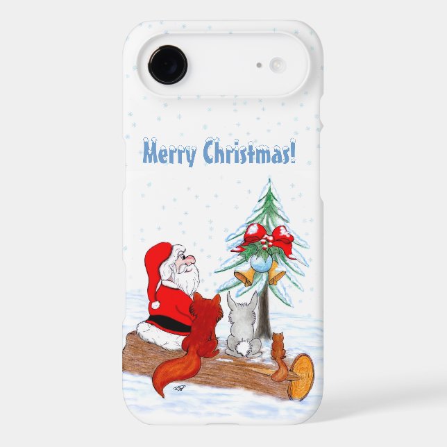Santa Claus with Rabbit Fox and Squirrel (Back)