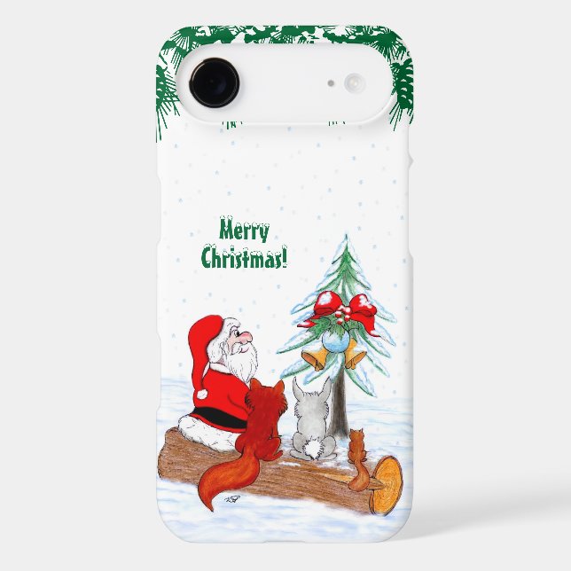 Santa Claus with Rabbit Fox and Squirrel (Back)