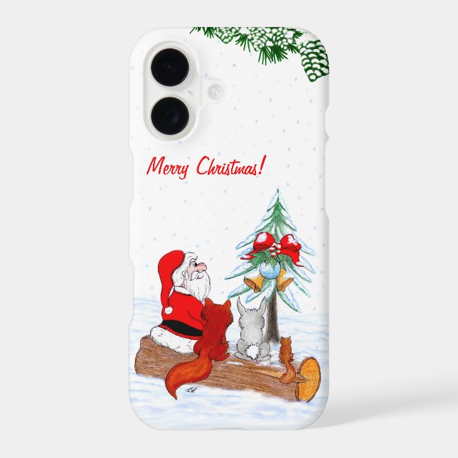 Santa Claus with Rabbit Fox and Squirrel (Back)