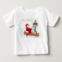 Santa Claus  with Rabbit Fox and Squirrel