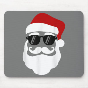 Santa Claus with Sunglasses Funny Christmas Design Mouse Mat