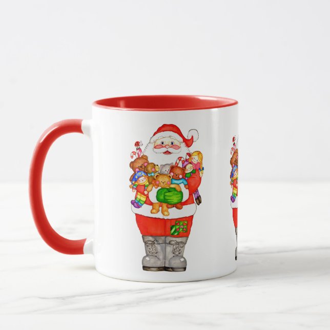 Santa Claus with Toys Mug (Left)