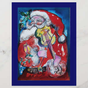 SANTA CLAUS  WITH VIOLIN FLYER