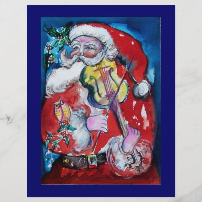 SANTA CLAUS  WITH VIOLIN FLYER (Front)