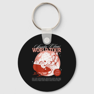 Santa Claus World Tour Christmas Xmas Holiday Paja Key Ring
