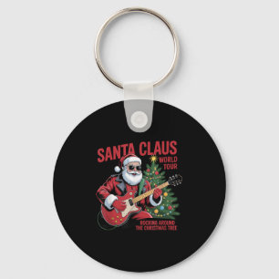 Santa Claus World Tour Rocking Around The Christma Key Ring