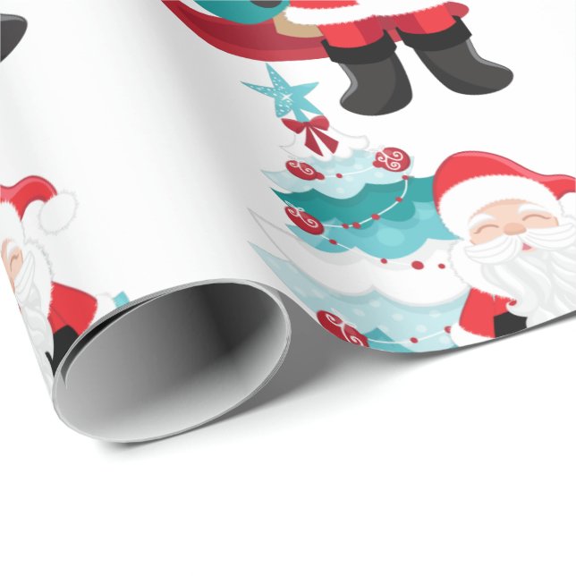 Santa Claus   Wrapping Paper (Roll Corner)