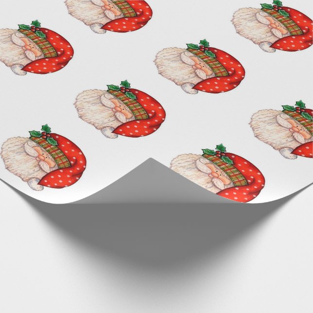 Santa Claus Wrapping Paper (Corner)